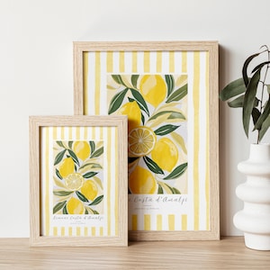 Amalfi Lemon Print: Italian Kitchen Coastal Wall Art image 2