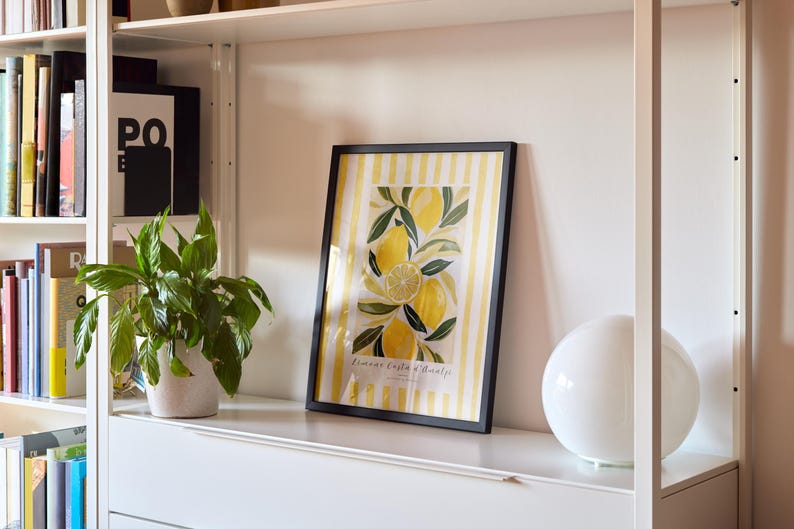 Amalfi Lemon Print: Italian Kitchen Coastal Wall Art image 6