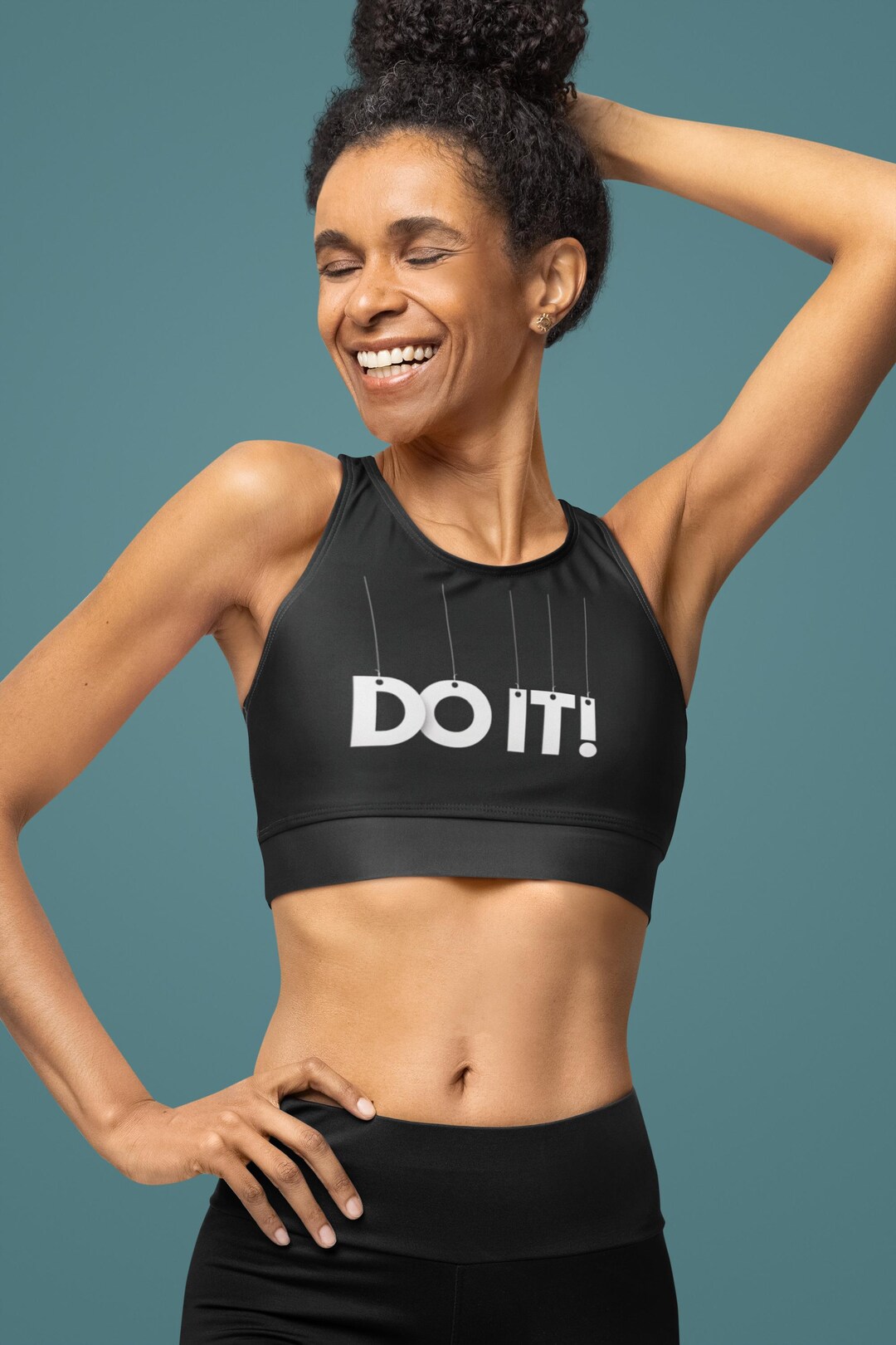 Cofortable Womens  Printed Black Gym Sport Bra main image 0
