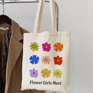 Bolsa con texto personalizado, bolsas de mano personalizadas, bolsas de mano con texto, bolsas de compras, bolsas de calle, bolsas de lona, lindas bolsas de mano, bolsas de mano con flores