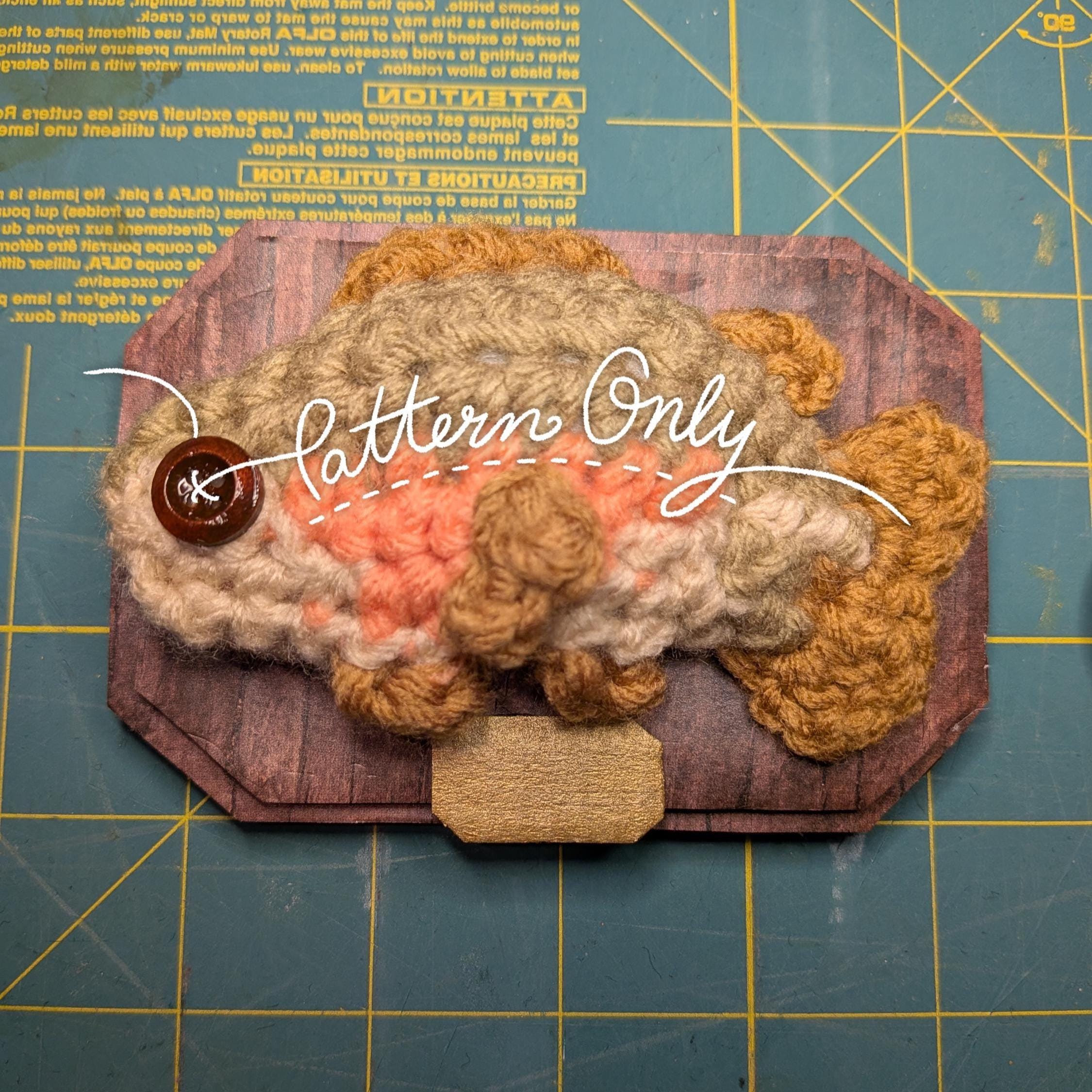 40 Mini Crochet Patterns for Small Makes, Keychains, and Tiny Amigurumi 26 Pattern Only! Rainbow Trout Miniature Fish Crochet