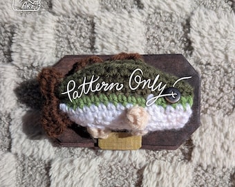 Pattern Only! Largemouth Bass Miniature Fish Crochet Pattern