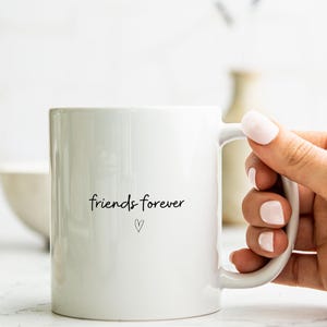 Caneca de cerâmica Friends Forever, presentes para melhores amigos, caneca para melhores amigos, caneca para amantes de café, caneca da amizade, amigos para sempre, canecas de café de cerâmica
