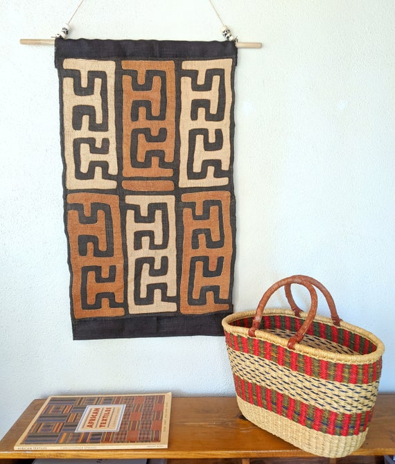 Hand Made African Kuba Cloth Wall Hanging | Etsy
