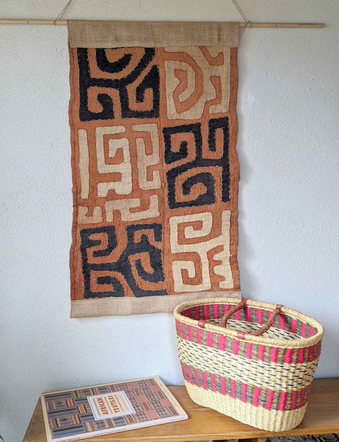 Hand Made African Kuba Cloth Wall Hanging - Etsy
