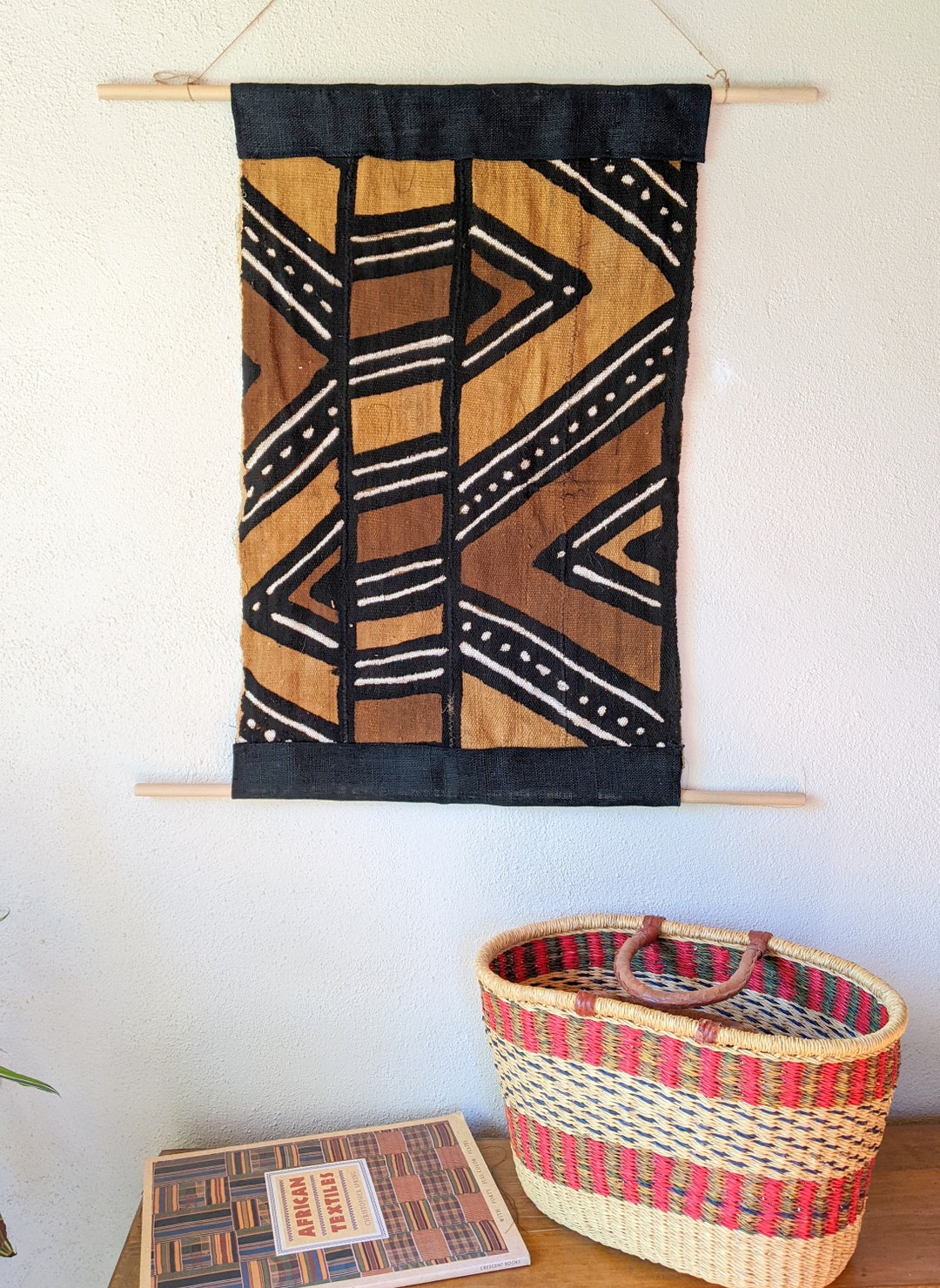 Hand Made African Mud Cloth Wall Hanging Etsy