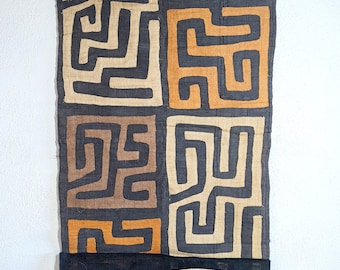 Hand Made African Kuba Cloth Wall Hanging