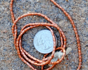 African Copper Tube Bead 2x2mm