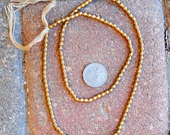 Indian Brass Metal Beads:  5x5mm