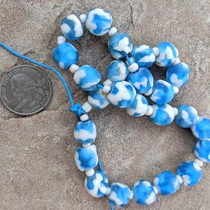 Ghana Glass Beads: Short Strand