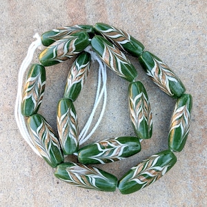 African Glass Feather Beads: Fancies