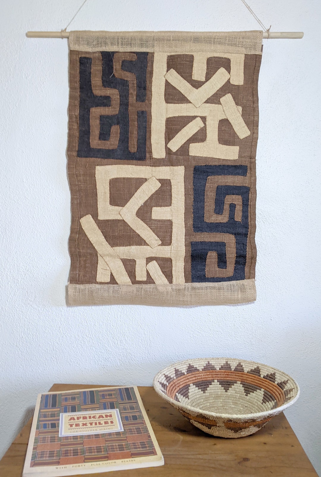 Hand Made African Kuba Cloth Wall Hanging - Etsy
