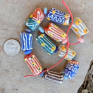 African Large Krobo Beads