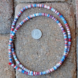 Vinyl Disks: Red/White/Blue  5x1mm