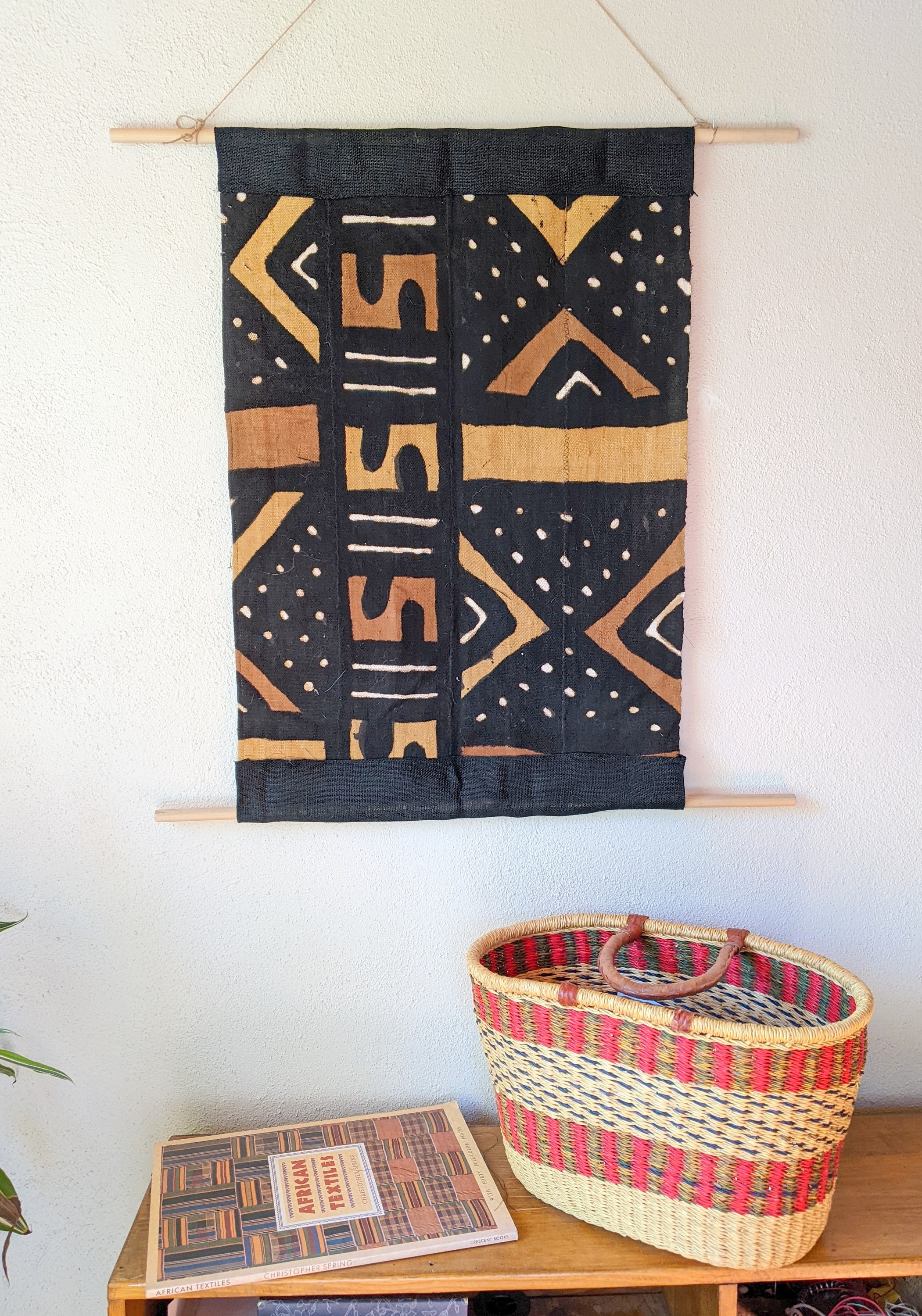 Hand Made African Mud Cloth Wall Hanging