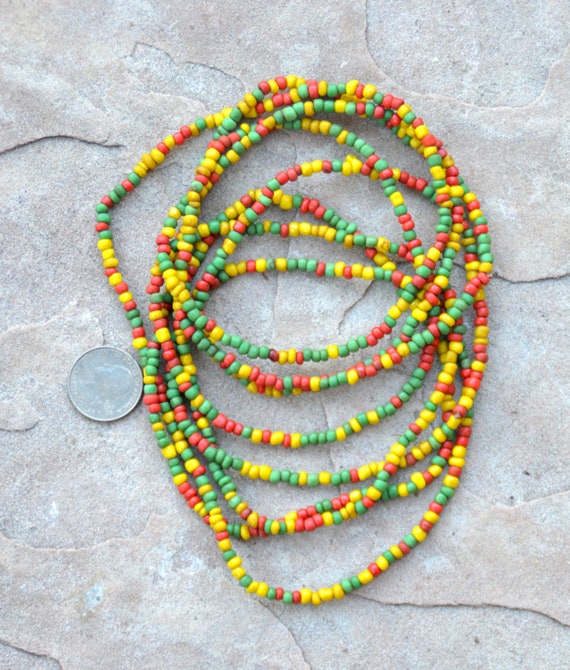 Small Glass Beads 2 Long Strands