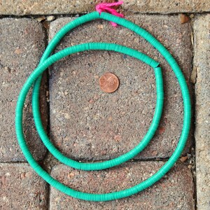 Vinyl Disks: Turquoise Green 6x1mm