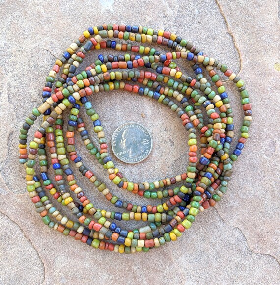Small Glass Beads 2 Long Strands