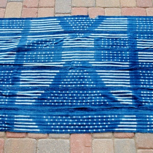 Vintage afrikanischen Indigo Tuch 40 &quot;x&quot;60&quot;