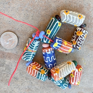 African Large Krobo Beads