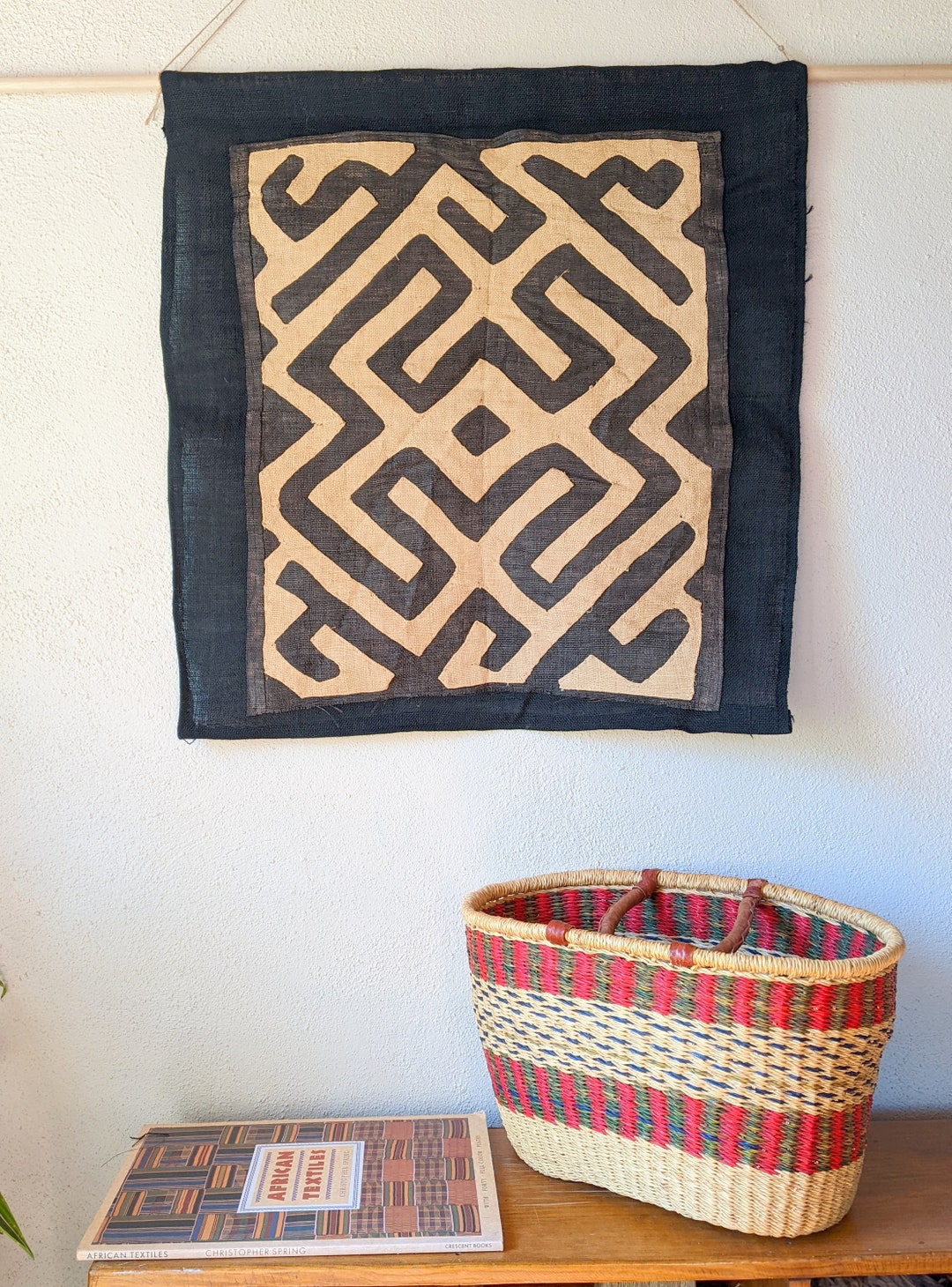 Hand Made African Kuba Cloth Wall Hanging - Etsy