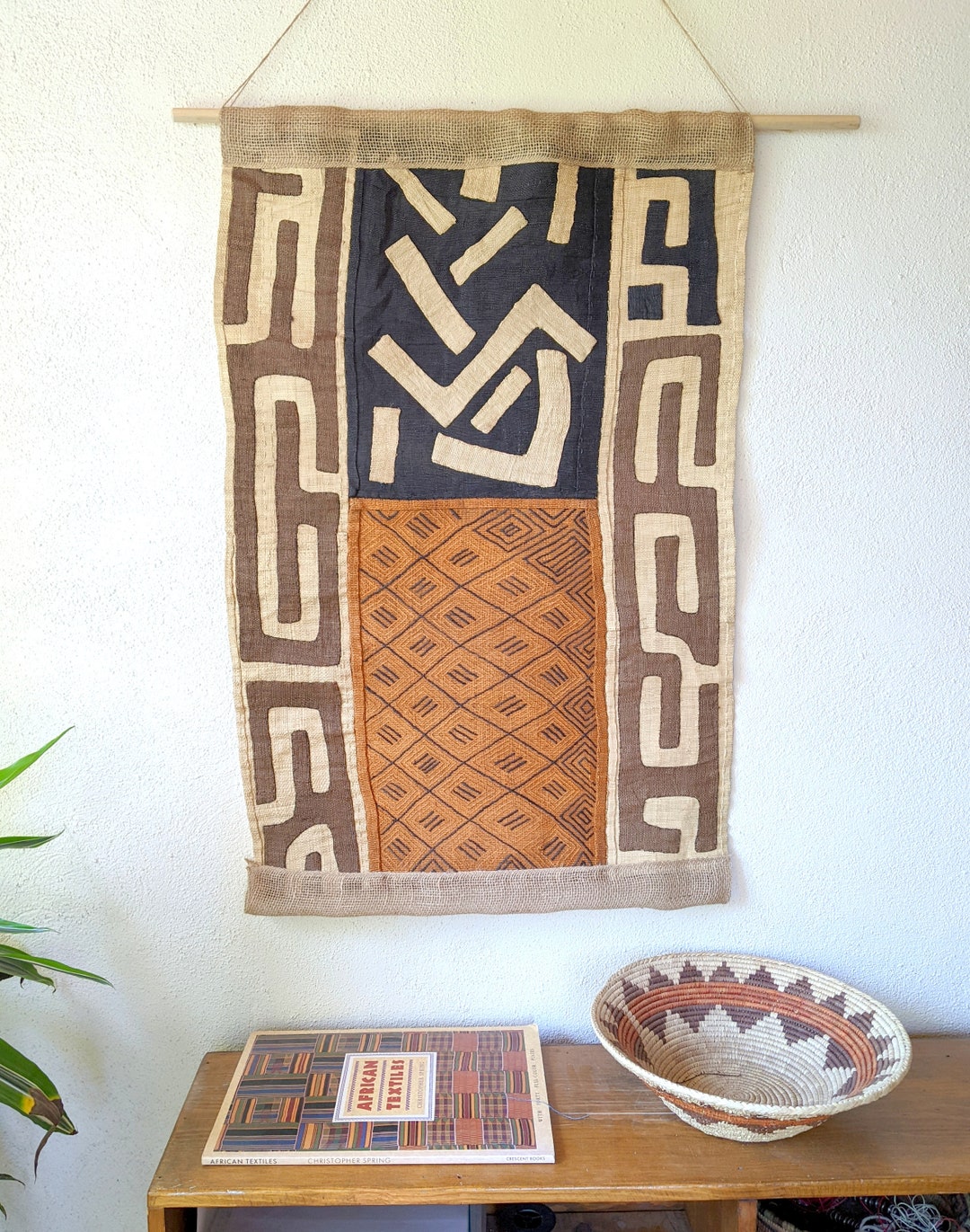 Hand Made African Kuba Cloth Wall Hanging - Etsy