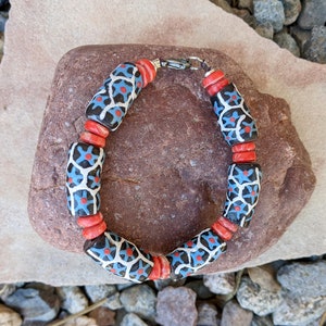 African Krobo Bead Bracelet