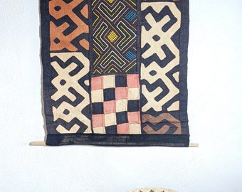 Hand Made African Kuba Cloth Wall Hanging