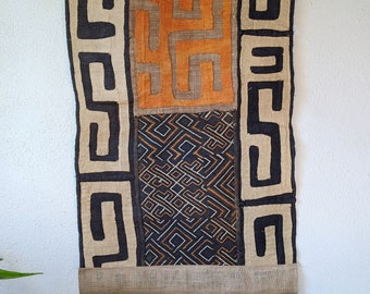 Hand Made Vintage African Kuba Cloth Wall Hanging - Etsy