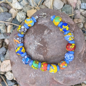 African Ghana Glass Bracelet