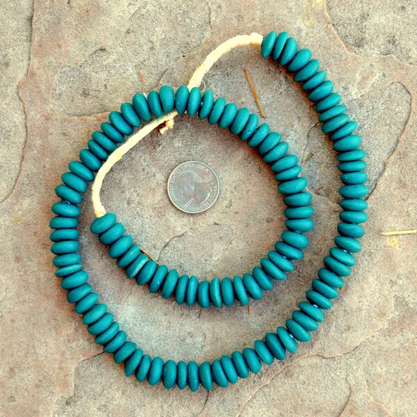 Ashanti Glass Disks: 6x14mm