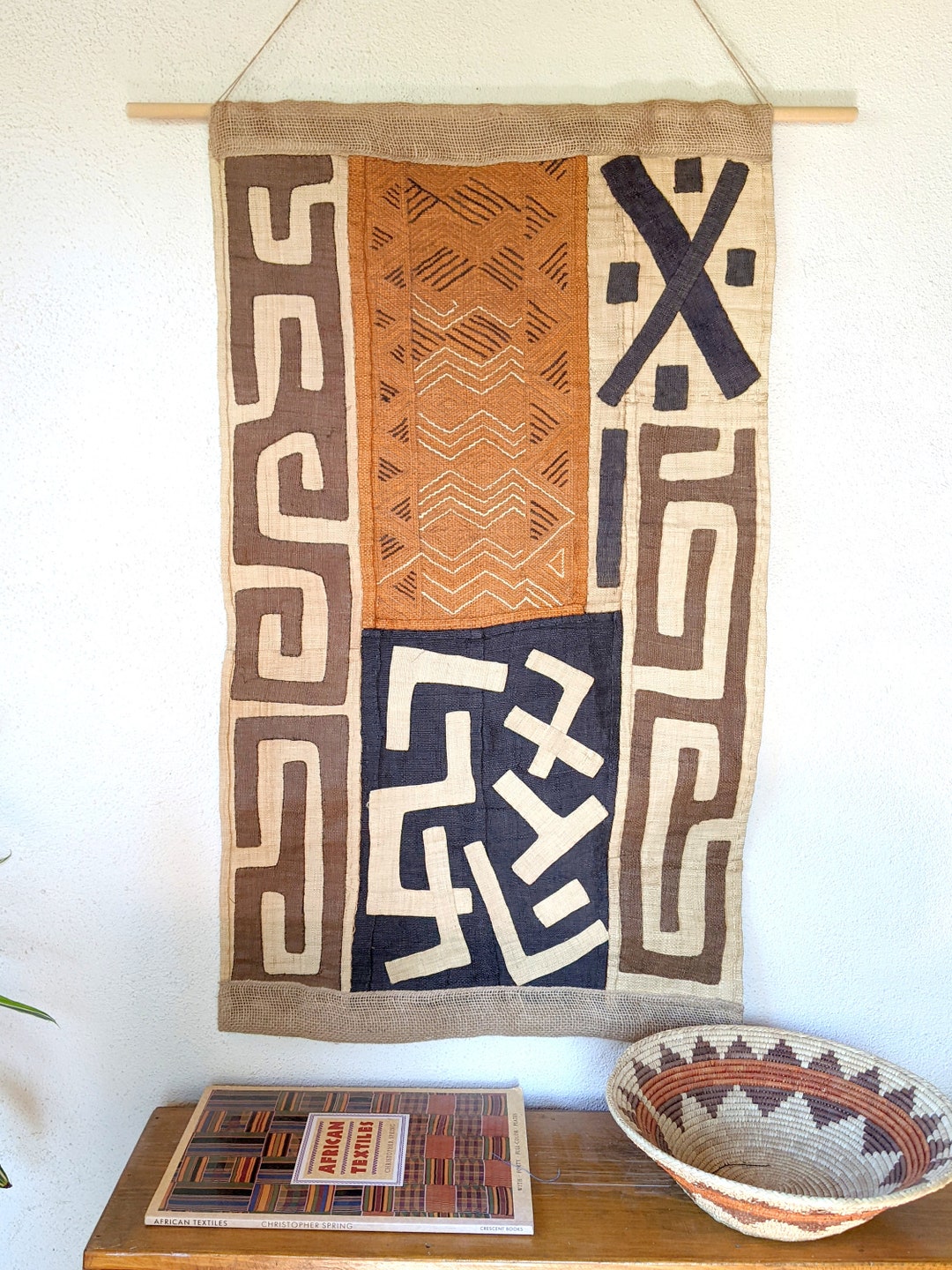 Hand Made African Kuba Cloth Wall Hanging Etsy