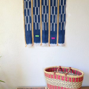 Hand Made Vintage African Baule Wall Hanging 20&quot;x26&quot;
