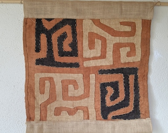 Med Authentic Kuba Cloth African Wall Art FREE SHIPPING - Etsy