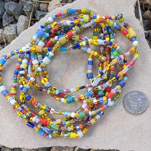 Mixed African Glass Beads -3 Strands