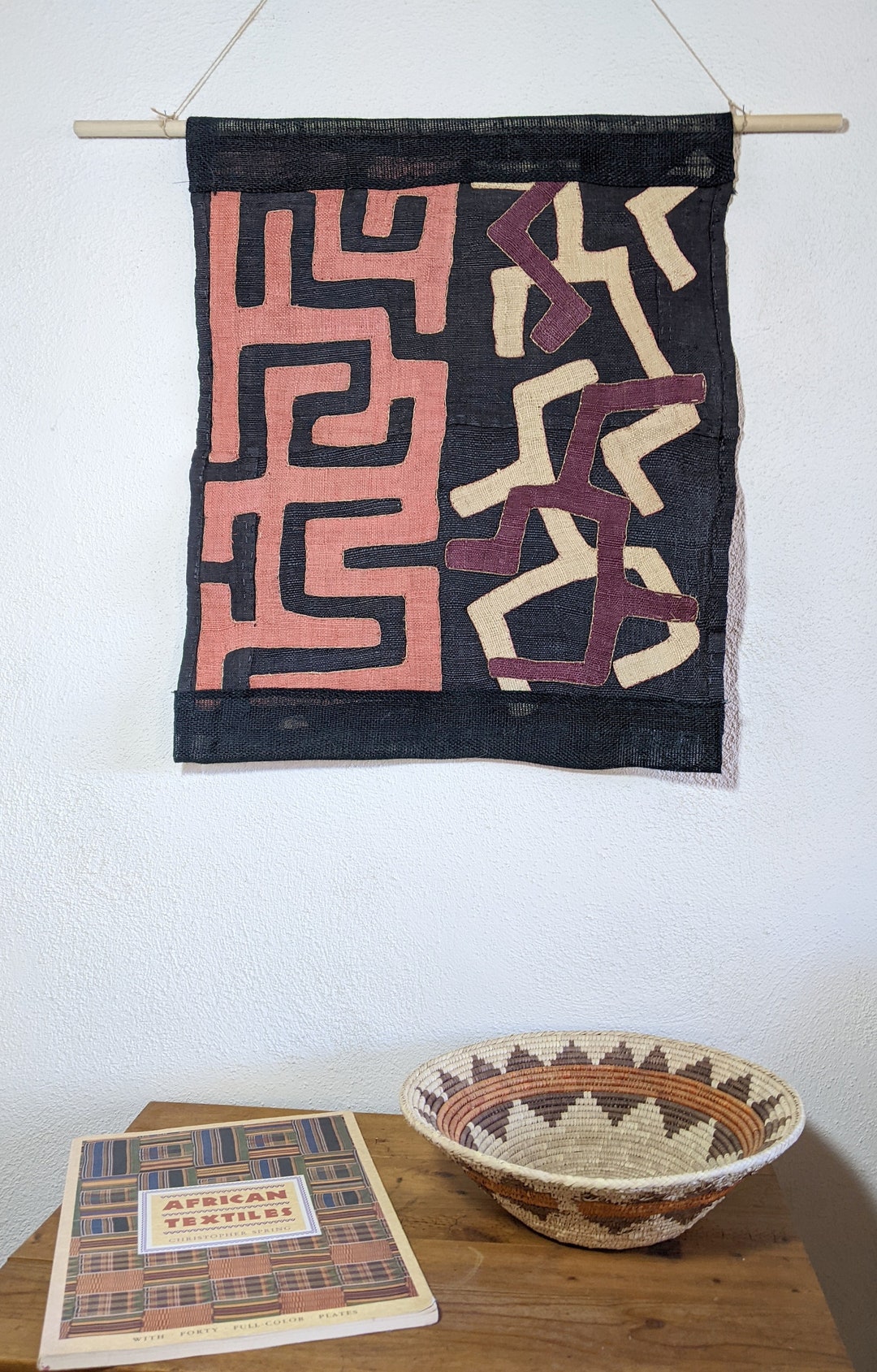 Hand Made African Kuba Cloth Wall Hanging - Etsy