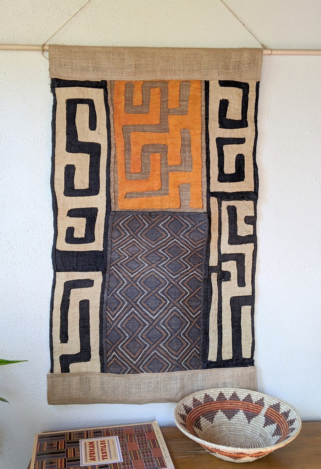 Hand Made African Kuba Cloth Wall Hanging - Etsy