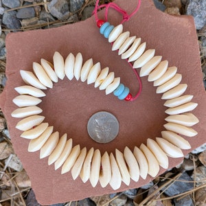 Dischi di perline di osso africano