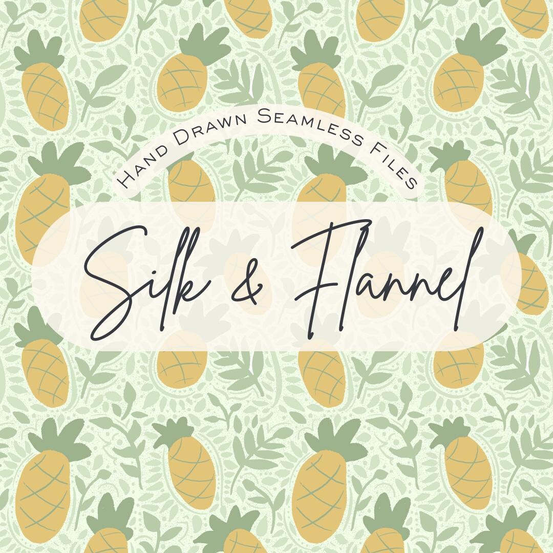 Pineapple Summer Print Fabric Seamless Pattern Hand Drawn PNG Download ...