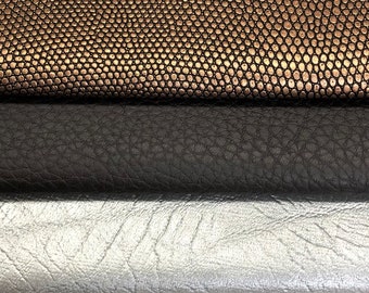 Python Embossed Texture On Leather DARK BROWN PYTHON snake textured embossed vintage stonewash look ...