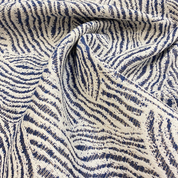 Navy Animal Print Fabric Etsy