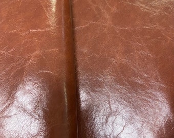 Designer Caramel Brown Faux Leather Vegan Upholstery Vinyl STA 3432