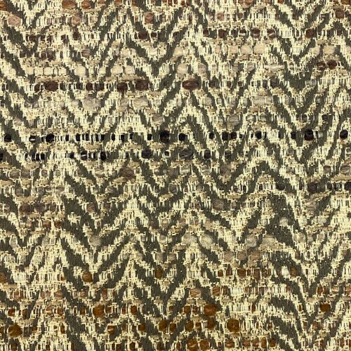 Designer Water shops & Stain Resistant Taupe Grey Beige MCM Mid Century Modern Herringbone Flax Linen Acrylic Upholstery Fabric STA2176