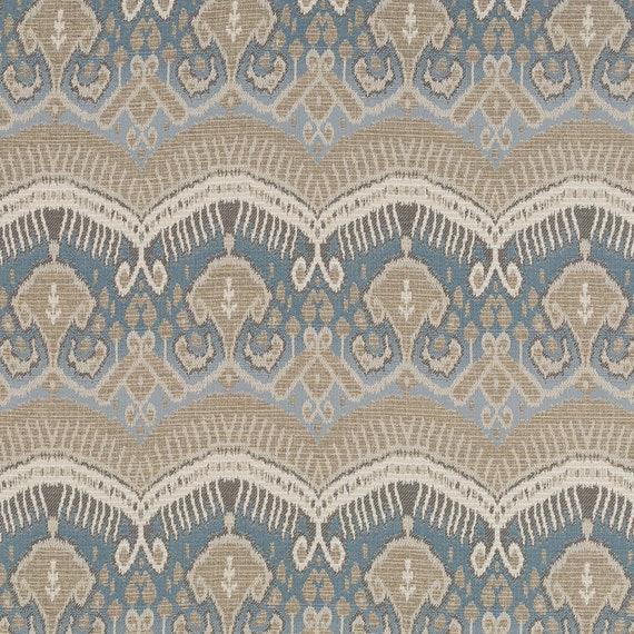 1.3 Yard Robert Allen Upholstery Fabric Ikat Carpet American Etsy