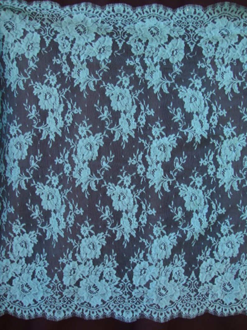 35 Wide 89 cm French Solstiss Leavers Lace Cotton Lace Etsy