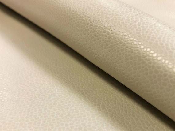 Designer Heavy Duty Linen Textured Vegan Faux Leather Upholstery Vinyl Oyster Beige STA2117