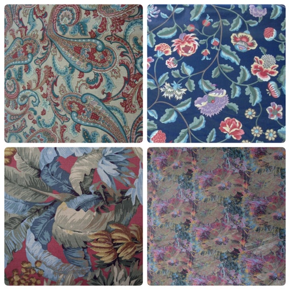 P KAUFMANN FIELD OF DREAMS BURNT ORANGE JACOBEAN FLORAL FABRIC BY YARD 54/"W