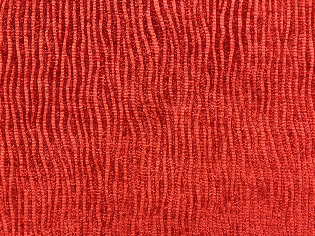 21 X 56 Designer Red Coral Abstract Plush Water & Stain - Etsy