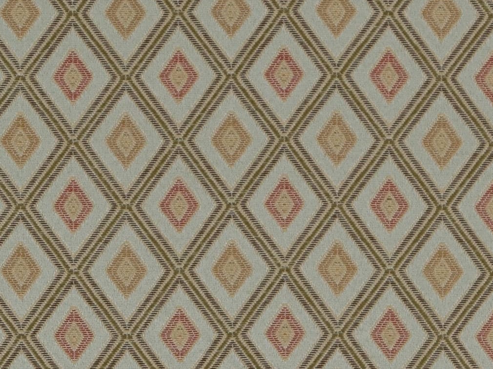 Walmer Cameo Cream Coral Diamond Upholstery Fabric
