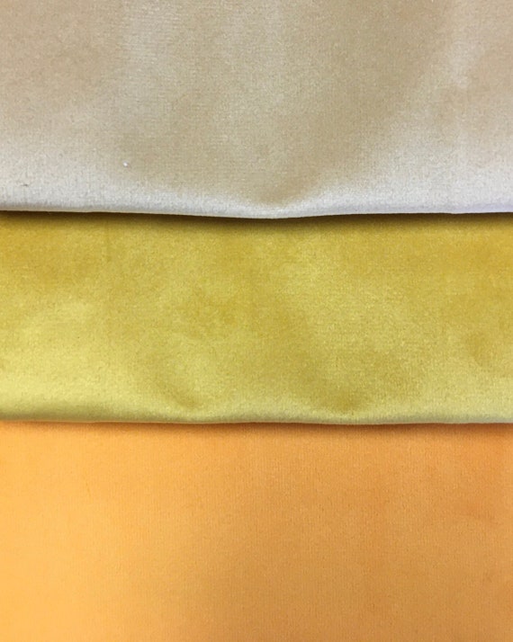 Details about   VELVET Upholstery Drapery Home Fabric 60'' 290gsm SOLID ORANGE GOLD